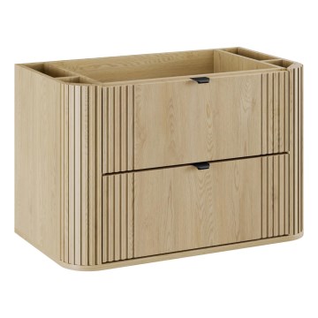 COMAD OVALIA CREMONA 82-80-46-2S - OVALIA under-sink bathroom cabinet 52x80 cm, Cremona oak