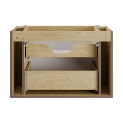COMAD OVALIA CREMONA 82-80-46-2S - OVALIA under-sink bathroom cabinet, oak