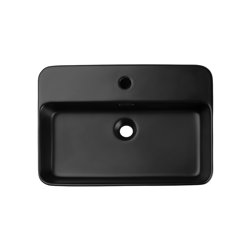 COMAD TRUST 2 BLACK ( E-6282 ) - Countertop basin TRUST 55x38 cm ceramics/matte black