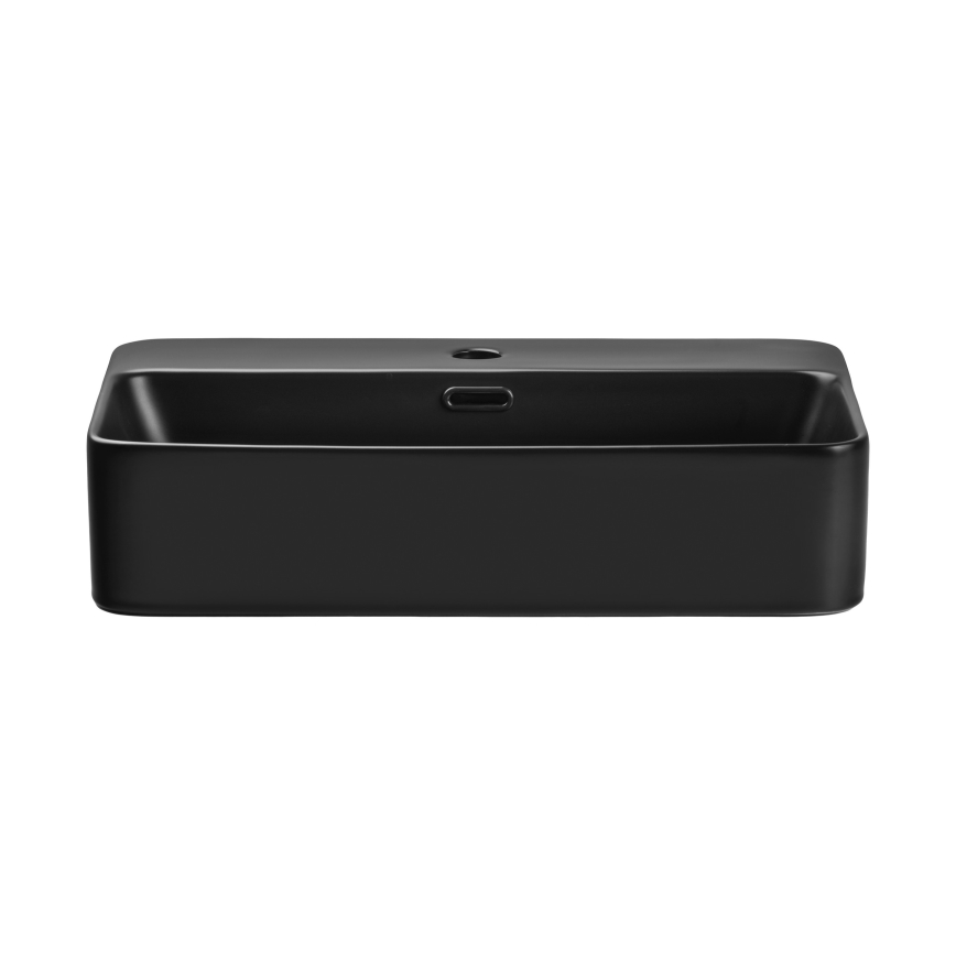 COMAD TRUST 2 BLACK ( E-6282 ) - Countertop basin TRUST 55x38 cm ceramics/matte black