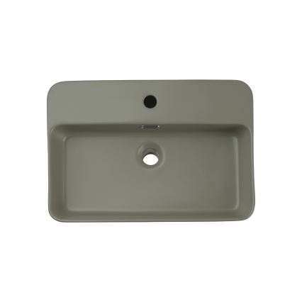 COMAD TRUST 2 OLIVER GREEN ( E-6282 ) - Countertop basin TRUST 55x38 cm ceramics/matte green
