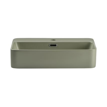 COMAD TRUST 2 OLIVER GREEN ( E-6282 ) - Countertop basin TRUST 55x38 cm ceramics/matte green