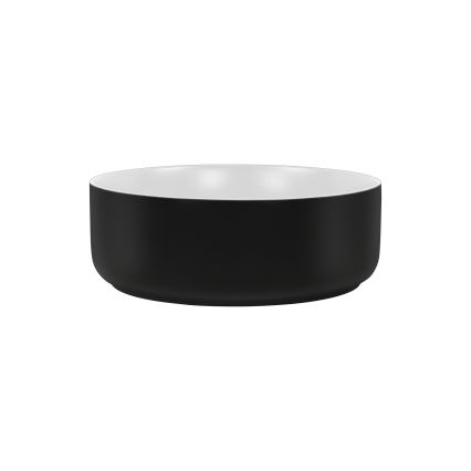COMAD UM-6259 SIMPLE 8. - Countertop basin SIMPLE d. 36 cm ceramics/matte white/matte black