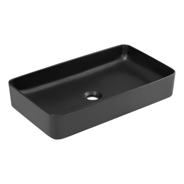 COMAD UM-6275 SLIM 60 BLACK DP - Countertop basin SLIM 61x34 cm ceramics/matte black