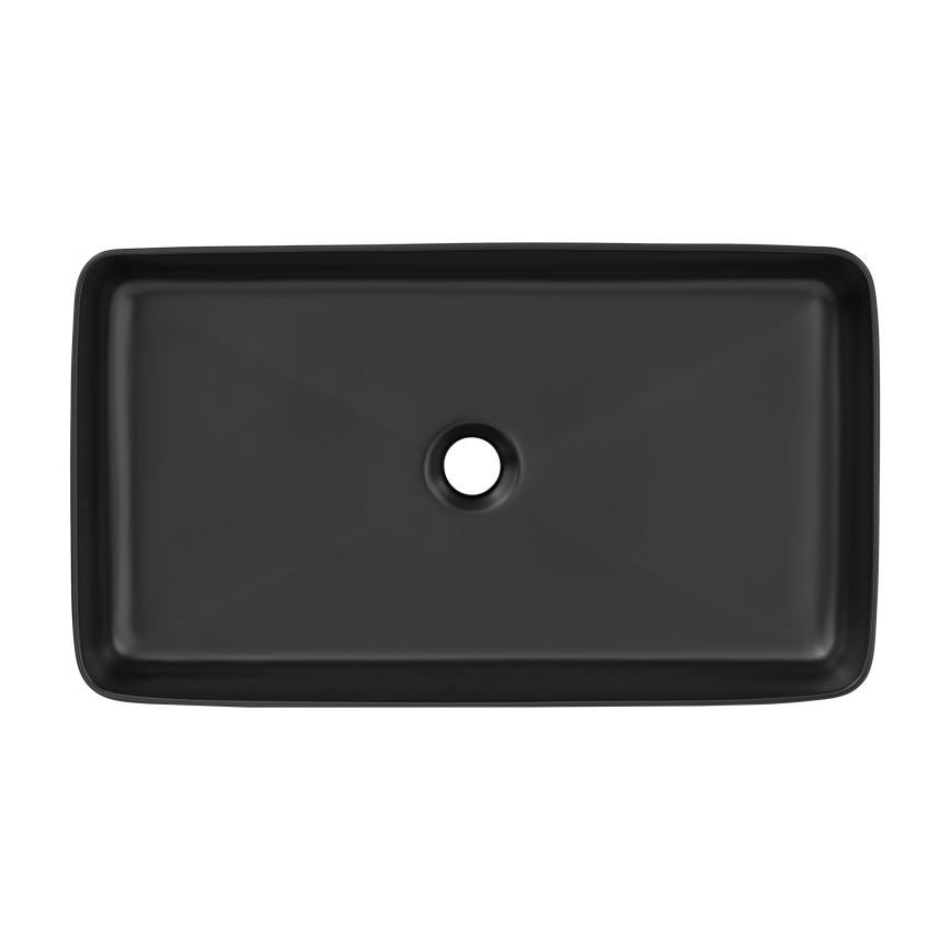 COMAD UM-6275 SLIM 60 BLACK DP - Countertop basin SLIM 61x34 cm ceramics/matte black