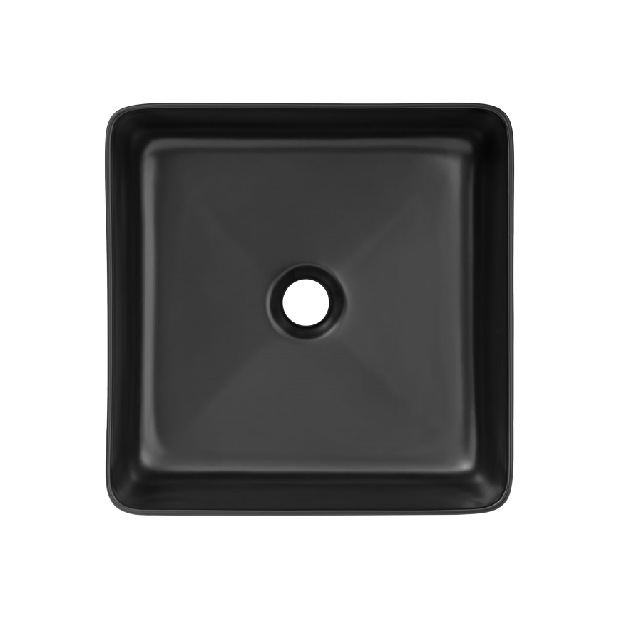 COMAD UM-6276 SLIM 40 BLACK DP - Countertop basin SLIM 37x37 cm ceramics/matte black