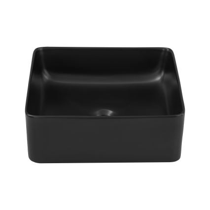 COMAD UM-6276 SLIM 40 BLACK DP - Countertop basin SLIM 37x37 cm ceramics/matte black