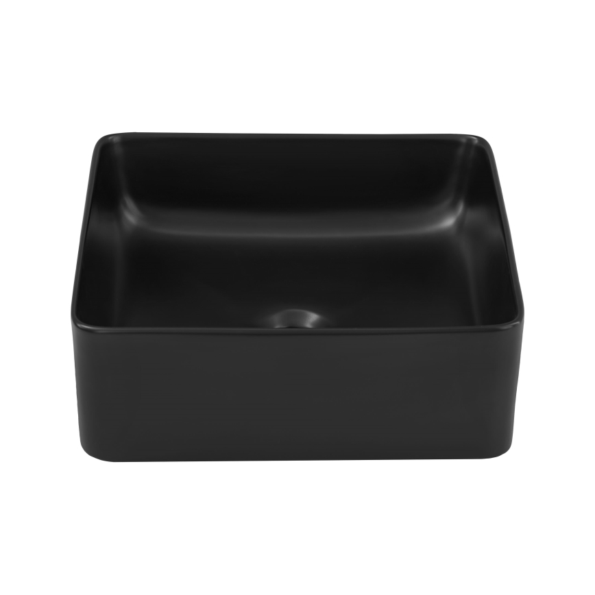 COMAD UM-6276 SLIM 40 BLACK DP - Countertop basin SLIM 37x37 cm ceramics/matte black