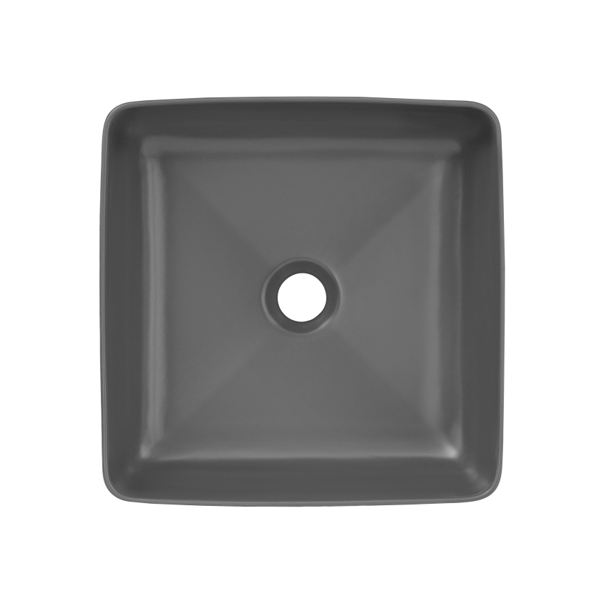 COMAD UM-6276 SLIM 40 GREY DP - Countertop basin SLIM 37x37 cm ceramics/matte grey