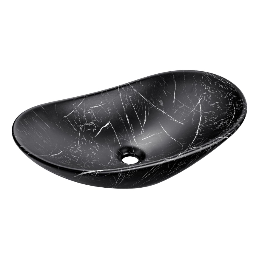 COMAD UN-LENA-MB2 - Countertop basin LENA 61,5x36 cm ceramics/matte black