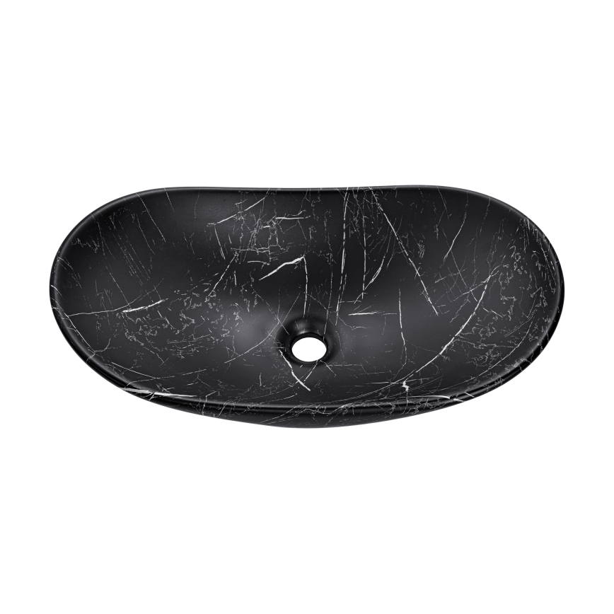 COMAD UN-LENA-MB2 - Countertop basin LENA 61,5x36 cm ceramics/matte black