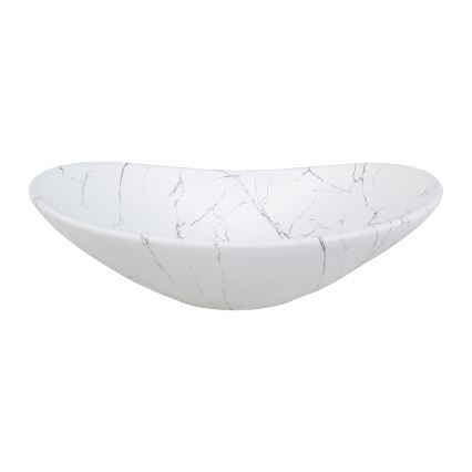 COMAD UN-LENA-MW17 - Countertop basin LENA 61,5x36 cm ceramics/matte white