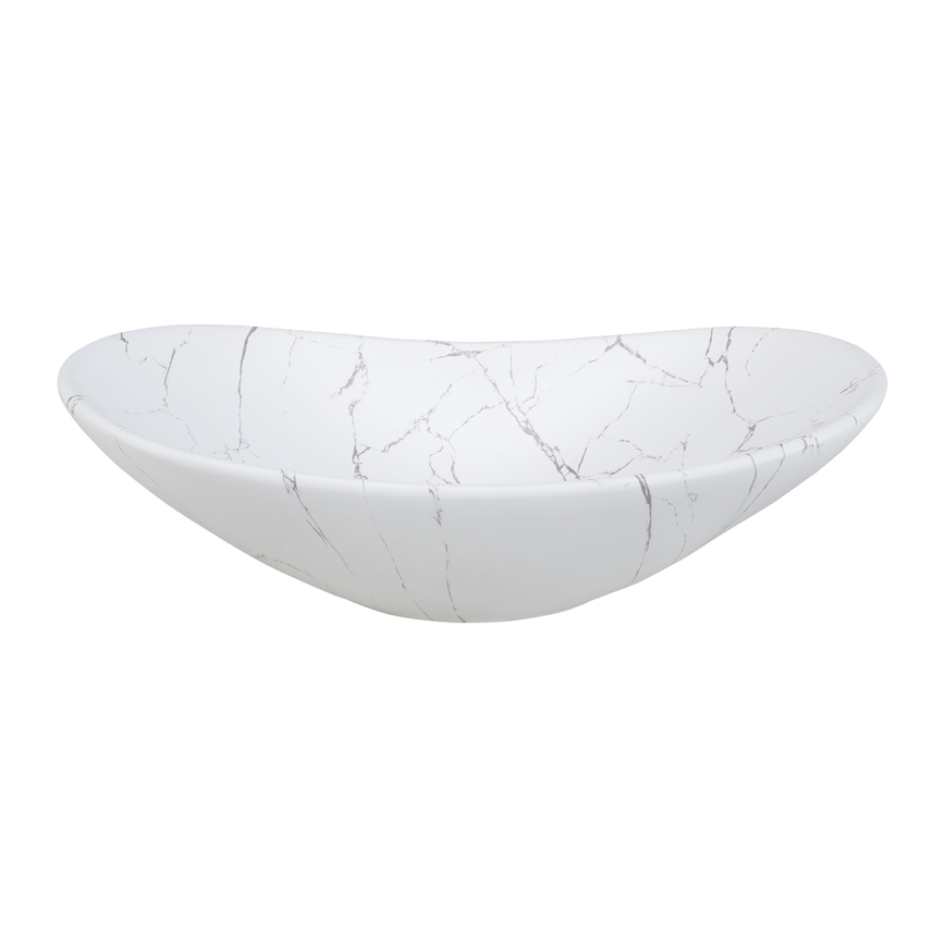 COMAD UN-LENA-MW17 - Countertop basin LENA 61,5x36 cm ceramics/matte white