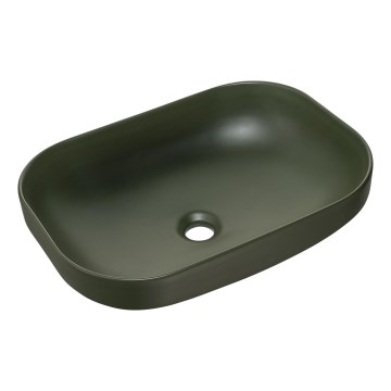 COMAD UN-NELI-MFG - Countertop basin NELI 50,4x35,2 cm ceramics/matte green