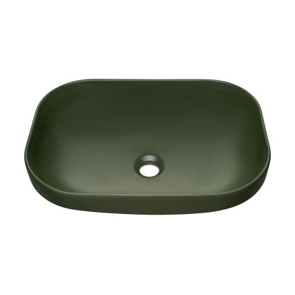 COMAD UN-NELI-MFG - Countertop basin NELI 50,4x35,2 cm ceramics/matte green