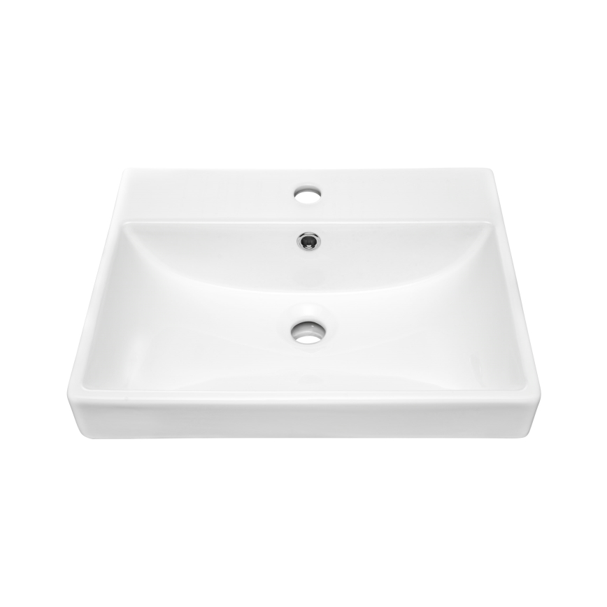 COMAD UN-RITA-GW-60 - Countertop basin RITA 60x40 cm ceramics/shiny white