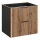 COMAD XILO BLACK WOTAN 82-60-D-2S - Under-sink bathroom cabinet XILO 57x60.2 cm, Black/Wotan Oak