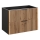 COMAD XILO BLACK WOTAN 82-80-D-2S - XILO bathroom vanity unit 57x80,2 cm in black/Wotan oak