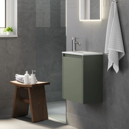 COMO 40 cm bathroom vanity with sink, green