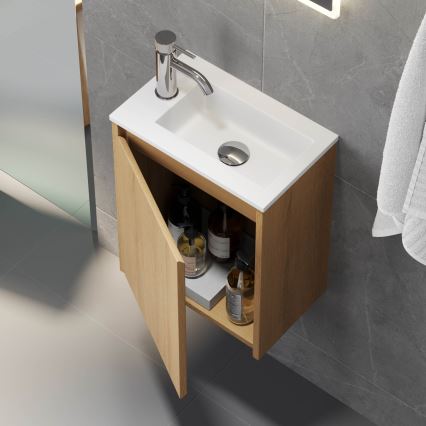 COMO 40 cm Oak Bathroom Vanity with Basin