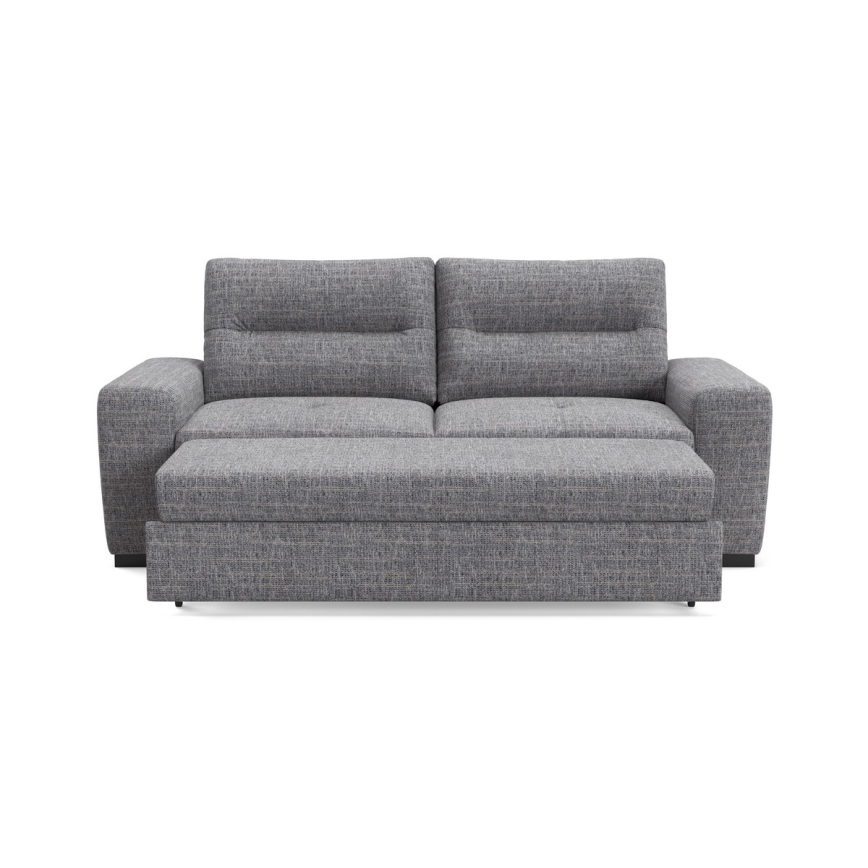 COMO Three-Seater Sofa Bed, Light Grey