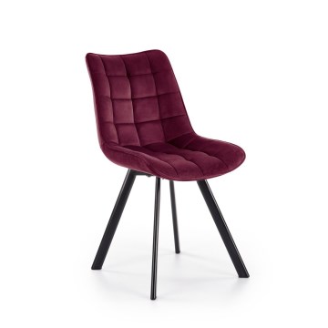 COMORO Dining Chair – Dark Red, 1 pc