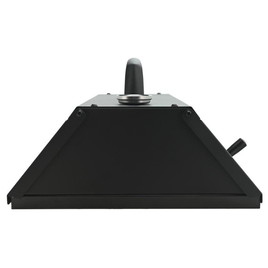 Compact pizza oven with door and built-in thermometer, 40 x 35.5 x 21 cm, black