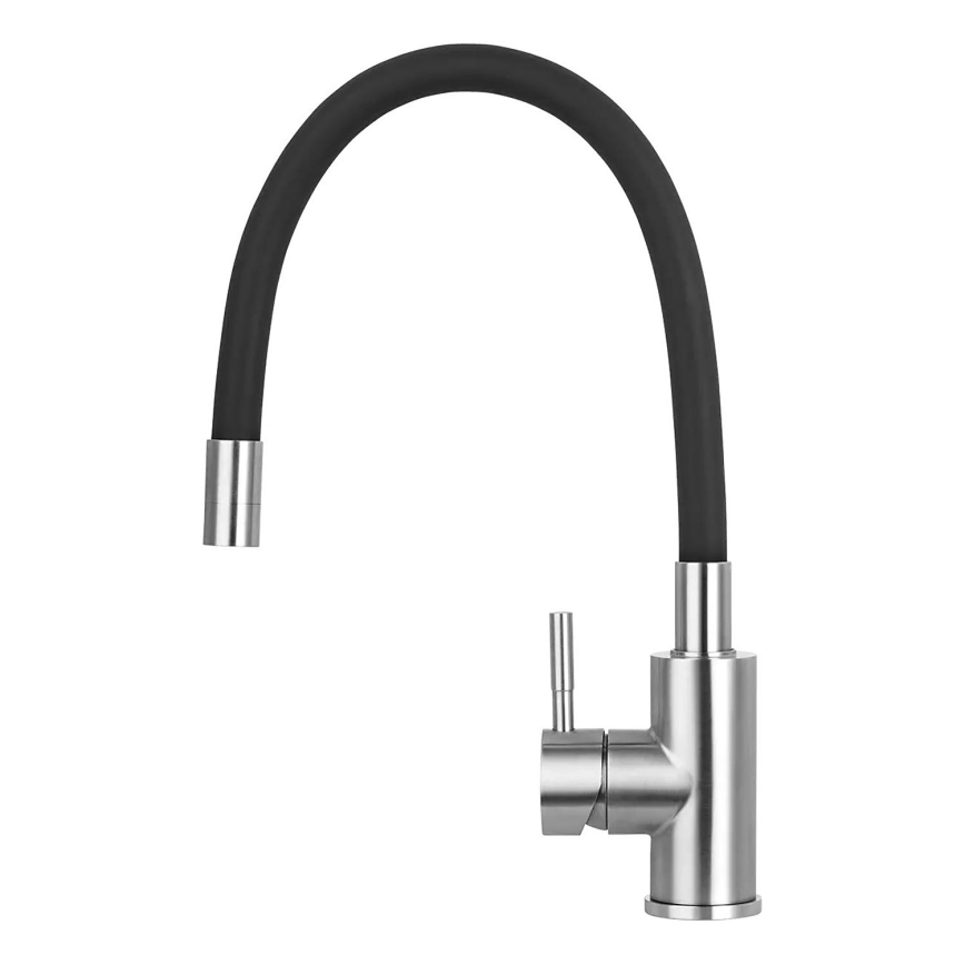 Concept BDC7138 - Sink faucet with flexible spout, polished chrome/black