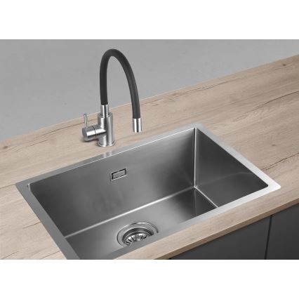 Concept BDC7138 - Sink faucet with flexible spout, polished chrome/black