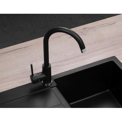 Concept BDG3334BC - Kitchen sink faucet 33.5 cm granite/black