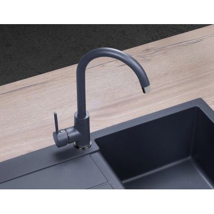 Concept BDG3334DG - 33.5 cm Granite/Dark Grey Kitchen Sink Faucet