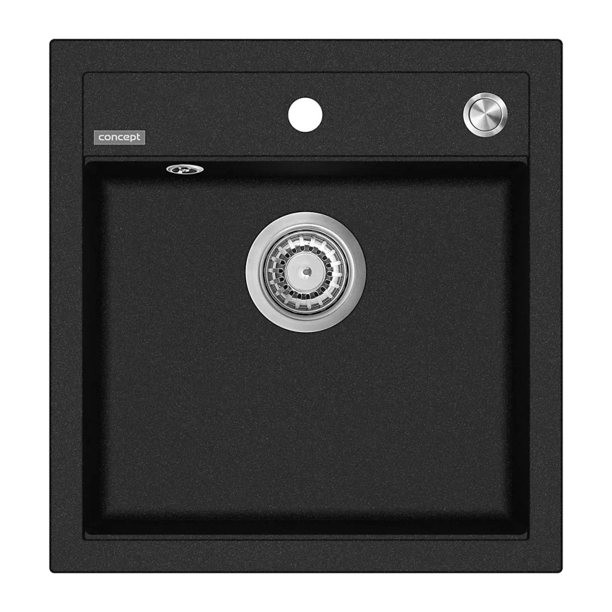 Concept DG00C50BC - CUBIS Kitchen Sink 49x51 cm granite/black