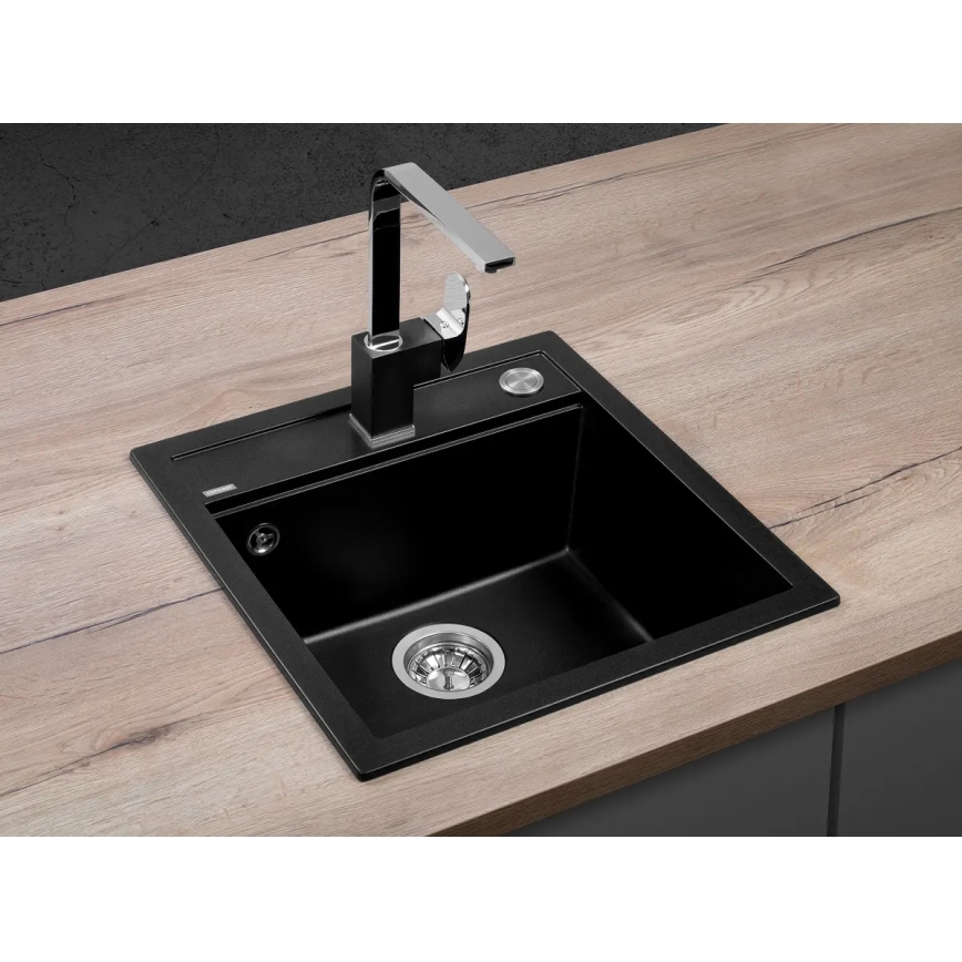 Concept DG00C50BC - CUBIS Kitchen Sink 49x51 cm granite/black