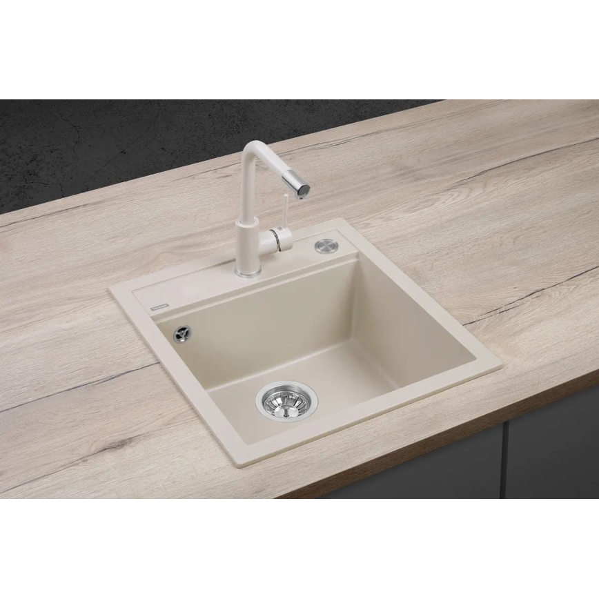 Concept DG00C50BE - CUBIS Kitchen Sink 49 x 51 cm, Granite/Beige