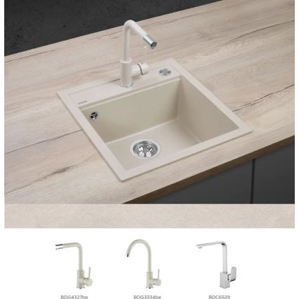Concept DG00C50BE - CUBIS Kitchen Sink 49 x 51 cm, Granite/Beige
