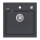 Concept DG00C50DG - CUBIS Kitchen Sink 49 x 51 cm, granite / dark gray