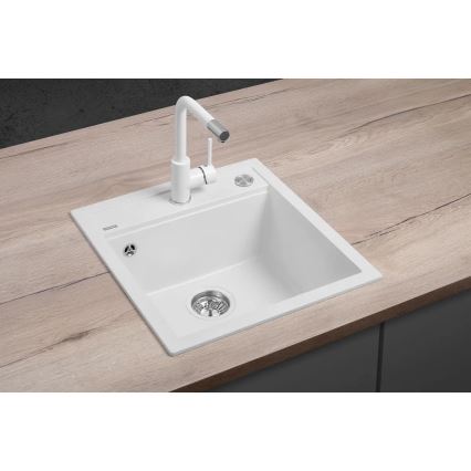 Concept DG00C50WH - CUBIS kitchen sink 49x51 cm granite/white