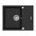Concept DG05C45BC - CUBIS Kitchen Sink 50 x 62 cm Granite/Black
