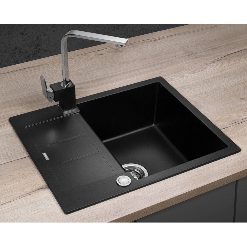 Concept DG05C45BC - CUBIS Kitchen Sink 50 x 62 cm Granite/Black
