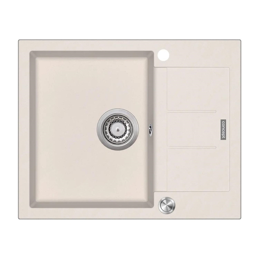 Concept DG05C45BE - CUBIS kitchen sink 50x62 cm granite/beige