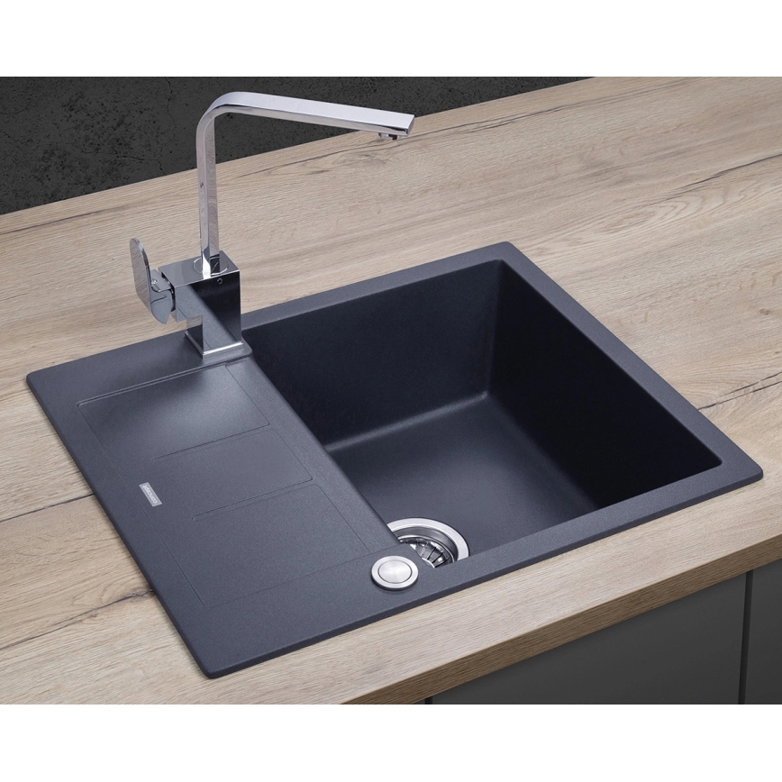 Concept DG05C45DG - CUBIS Kitchen Sink 50x62 cm, granite/dark gray