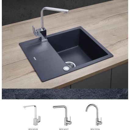 Concept DG05C45DG - CUBIS Kitchen Sink 50x62 cm, granite/dark gray