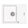 Concept DG05C45WH - CUBIS Kitchen Sink 50x62 cm, Granite/White