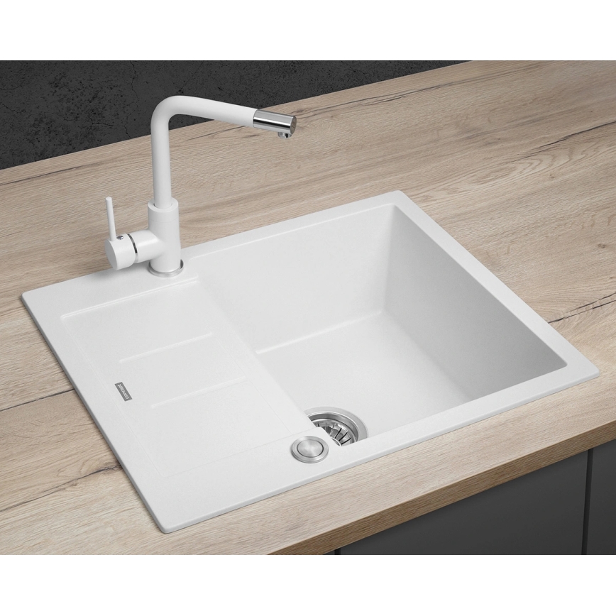 Concept DG05C45WH - CUBIS Kitchen Sink 50x62 cm, Granite/White
