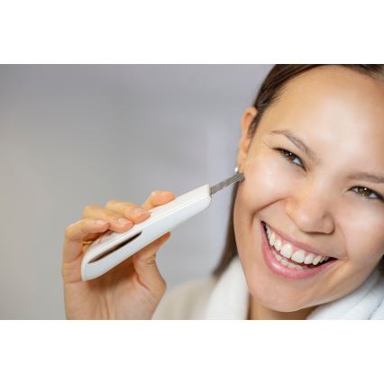 Concept PO2030 - Cosmetic ultrasonic spatula PERFECT SKIN 2,5W/5V USB 600 mAh white