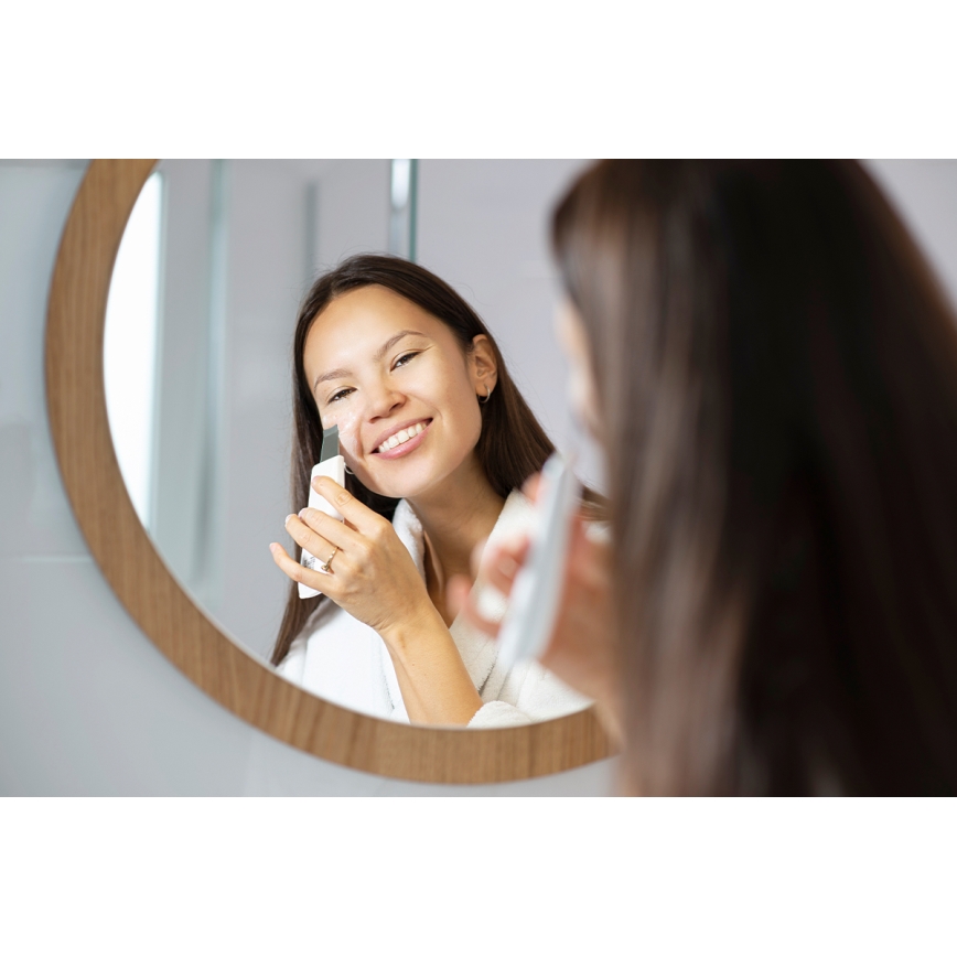 Concept PO2030 - Cosmetic ultrasonic spatula PERFECT SKIN 2,5W/5V USB 600 mAh white