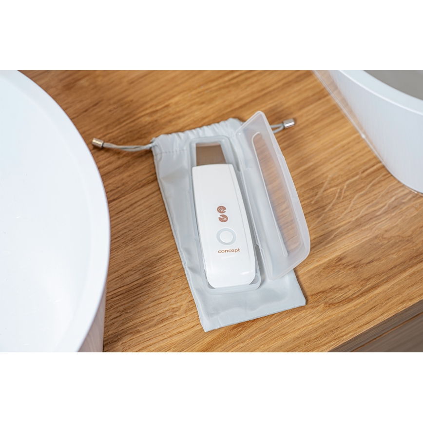 Concept PO2030 - Cosmetic ultrasonic spatula PERFECT SKIN 2,5W/5V USB 600 mAh white