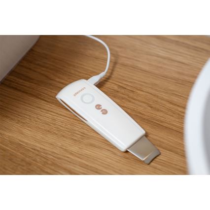 Concept PO2030 - Cosmetic ultrasonic spatula PERFECT SKIN 2,5W/5V USB 600 mAh white