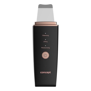 Concept PO2060 - Cosmetic ultrasonic spatula PERFECT SKIN 3,5W/5V USB 500 mAh IPX6 black