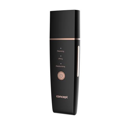 Concept PO2060 - Cosmetic ultrasonic spatula PERFECT SKIN 3,5W/5V USB 500 mAh IPX6 black